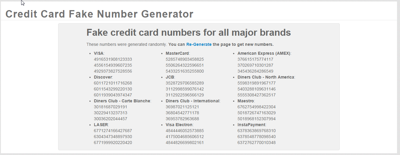 Best Online Credit Card Fake Number Generator- support ...