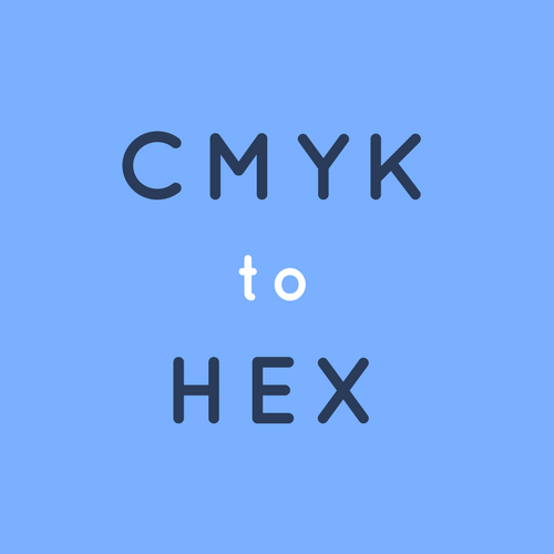Cmyk to hex