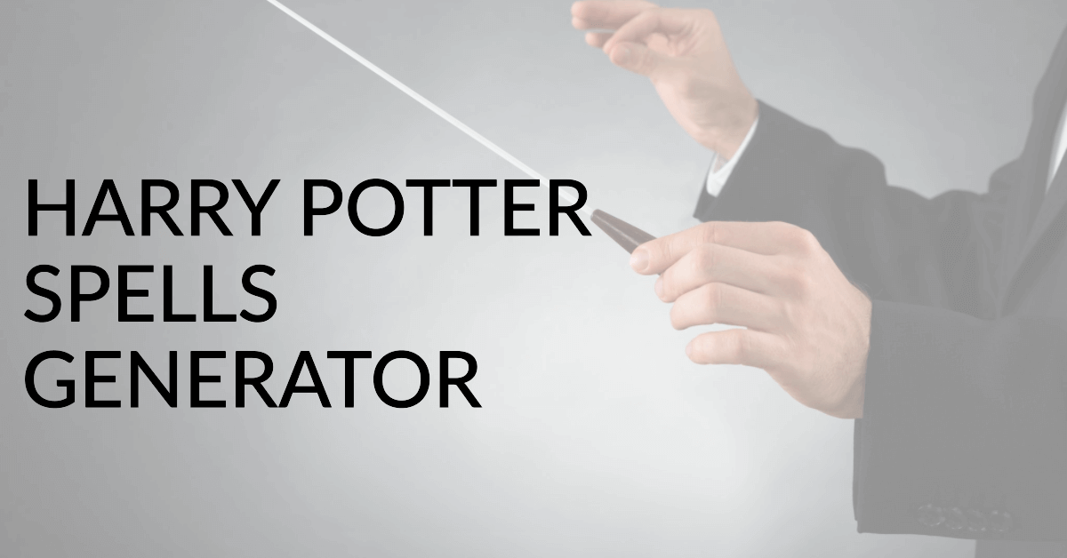 Harry Potter Spells Generator