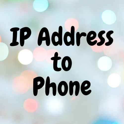 IP Address to Phone Number Converter Online