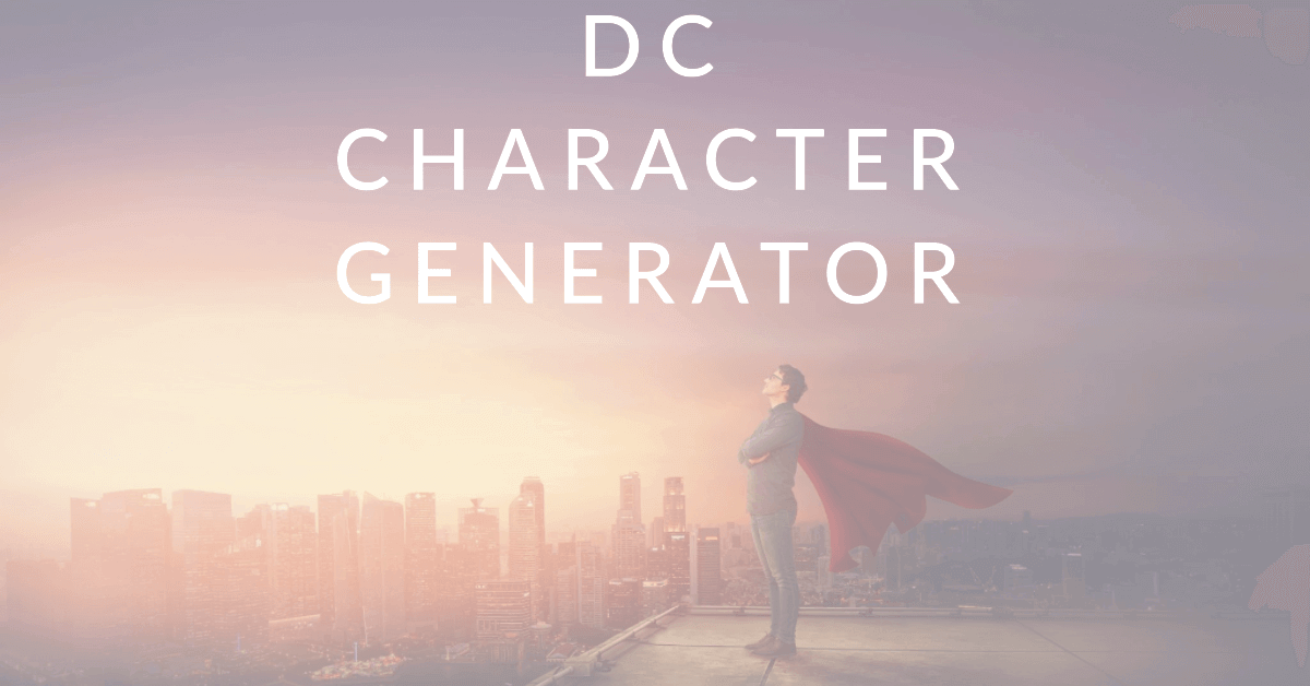 Random DC Character Generator