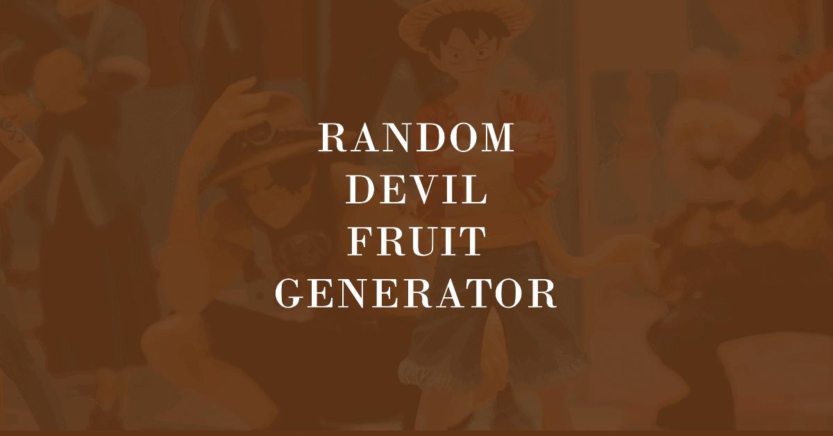 Random Devil Fruit Generator