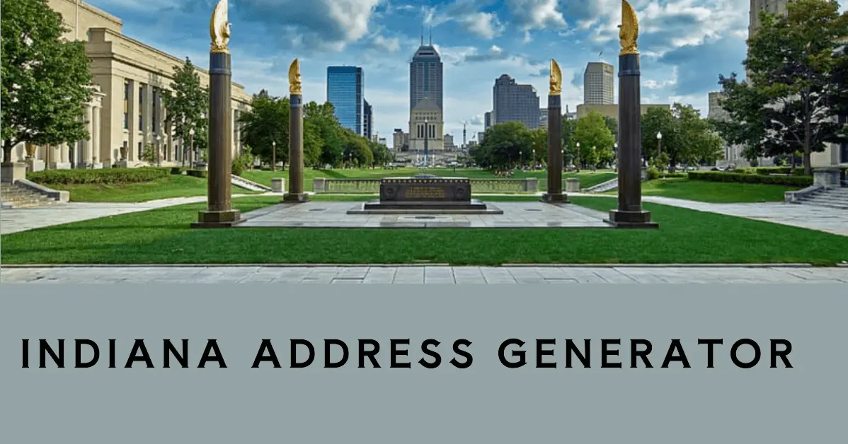 Random Indiana Address Generator