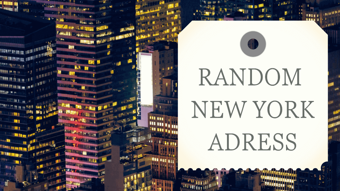 new york random address and zip code