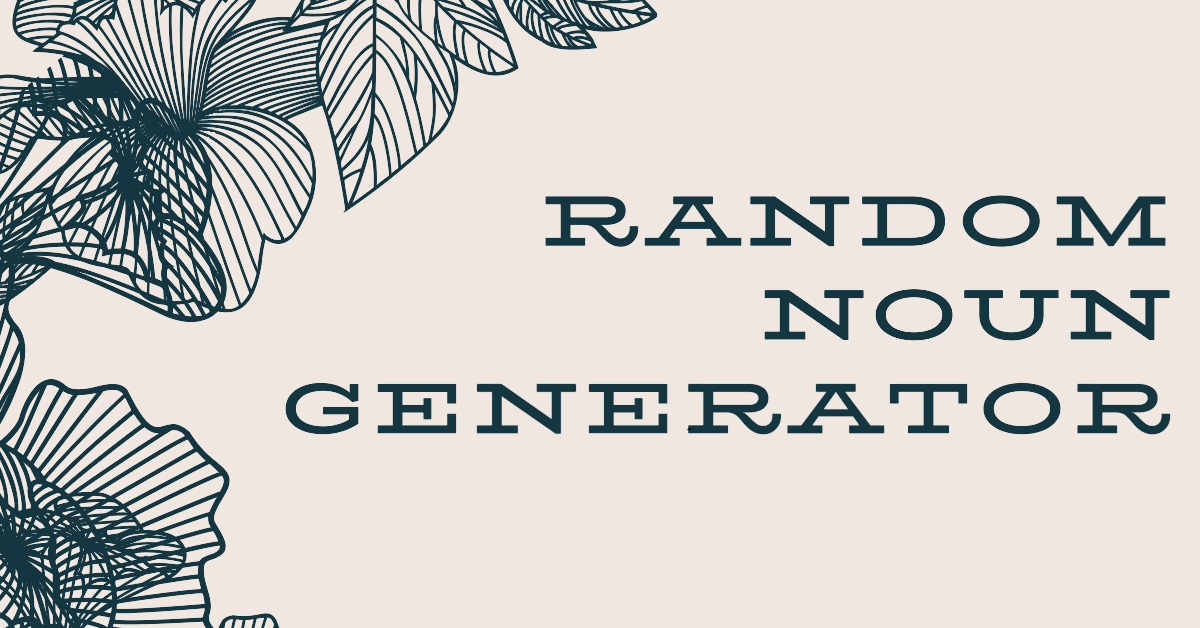 Random Noun Generator