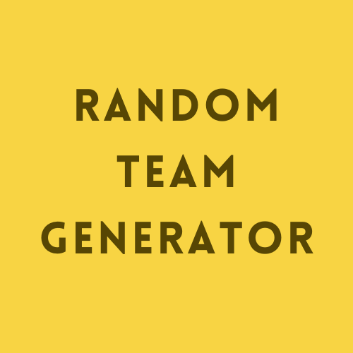 Random Team Generator Online