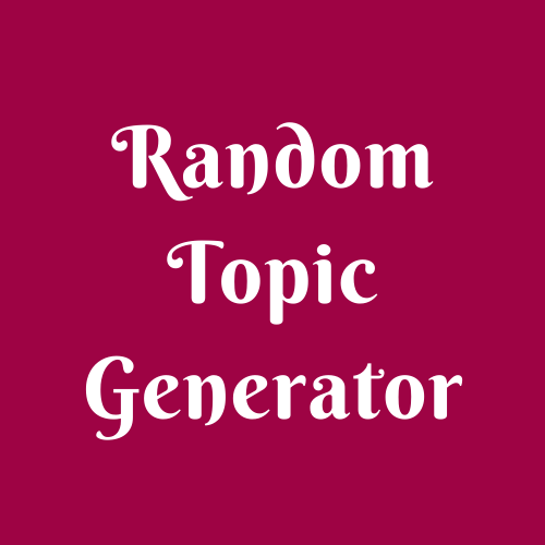 Random Topic Generator Online