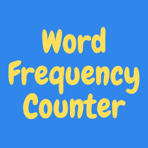 Word Frequency Counter Online